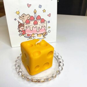 Cheese Cube Candle